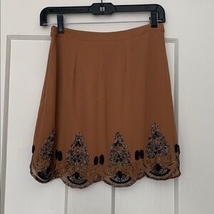 Embroidered Mini Skirt